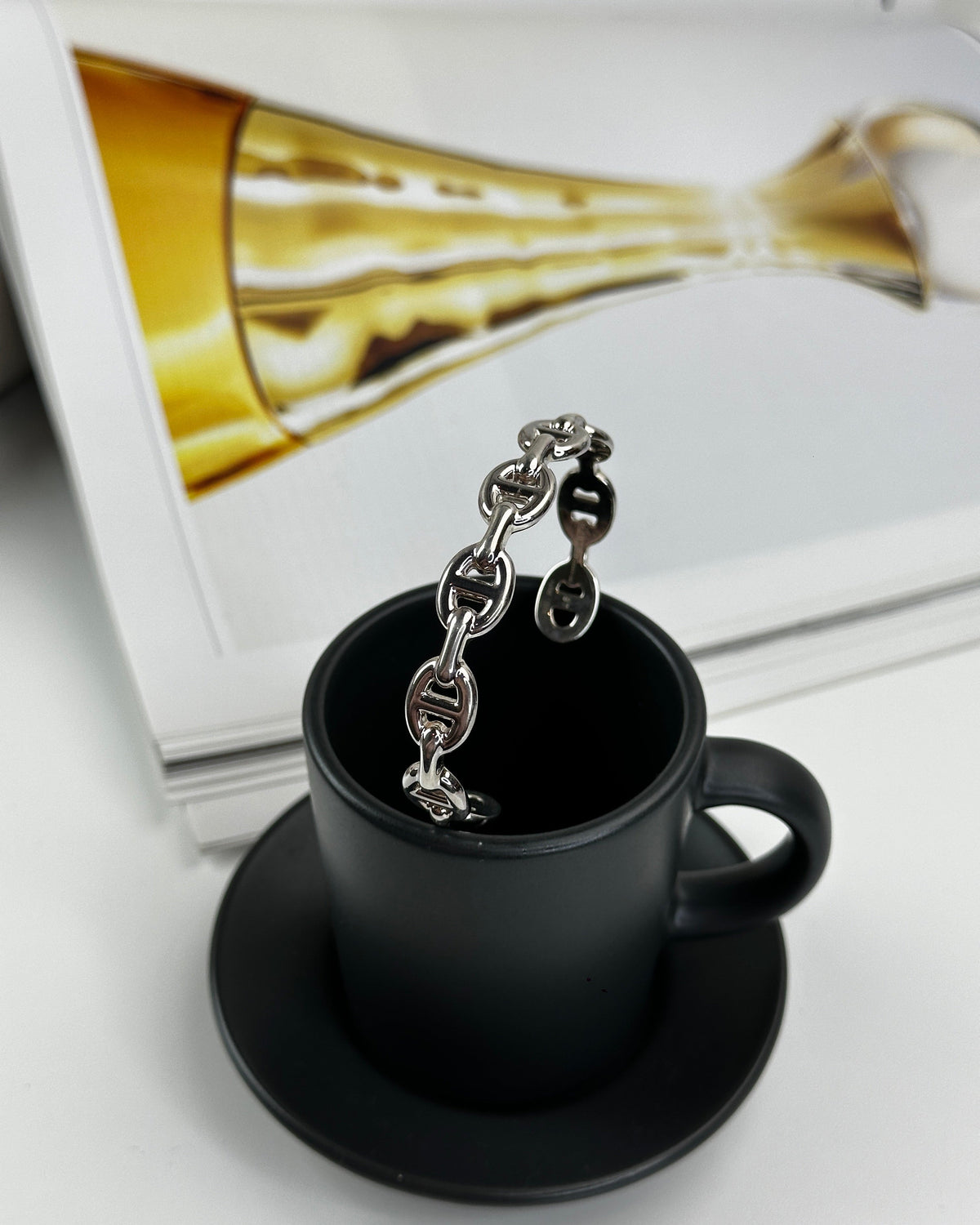 Hermès Chaine d'Ancre Enchaînée bracelet - Silver - View 1