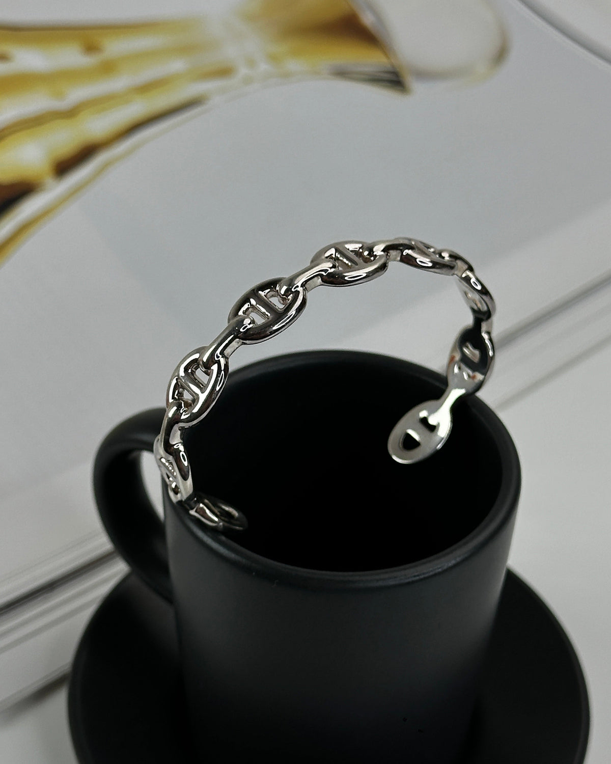 Hermès Chaine d'Ancre Enchaînée bracelet - Silver - View 4