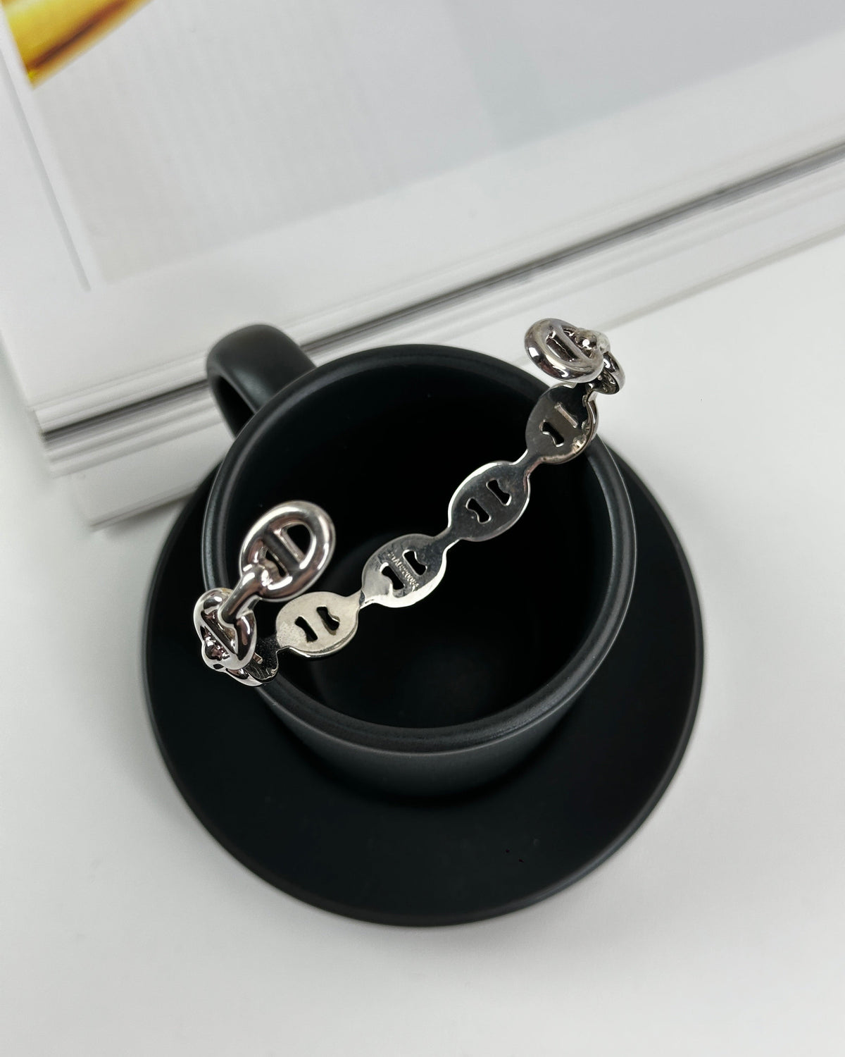 Hermès Chaine d'Ancre Enchaînée bracelet - Silver - View 5
