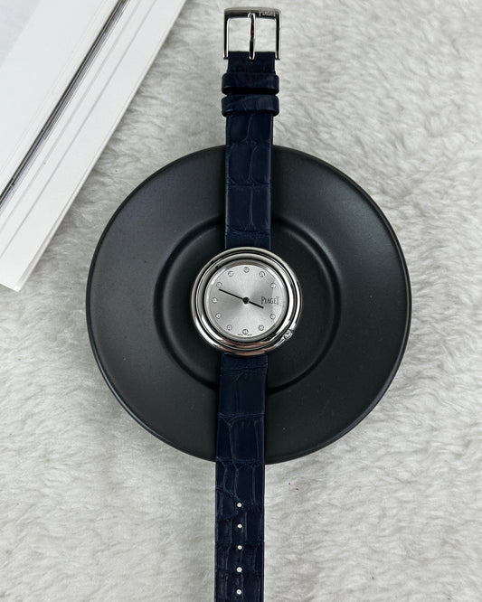 Piaget Possession watch - Blue Strap, Silver Case - View 1