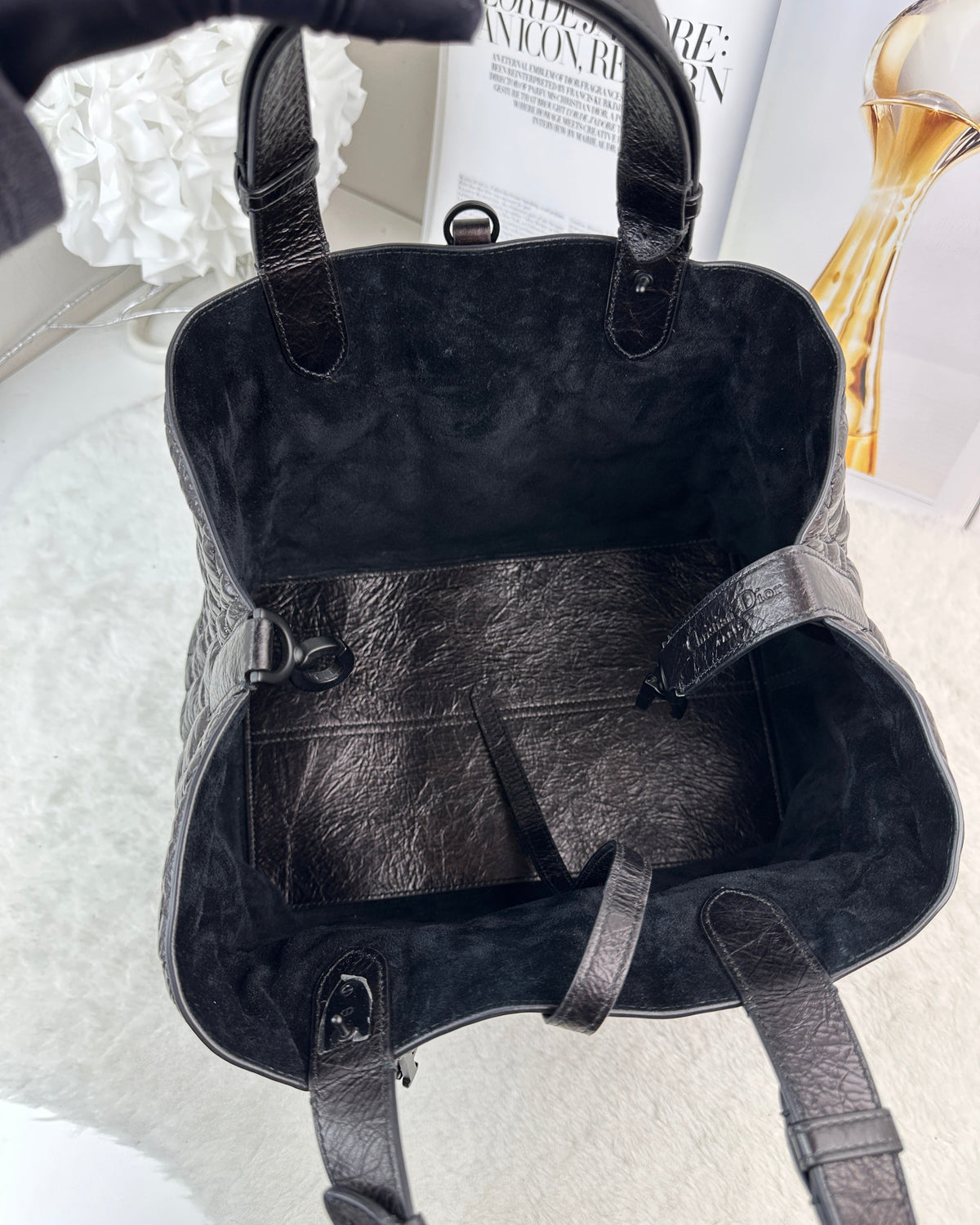 Dior Large Dior Toujours Handbag - Black - View 6