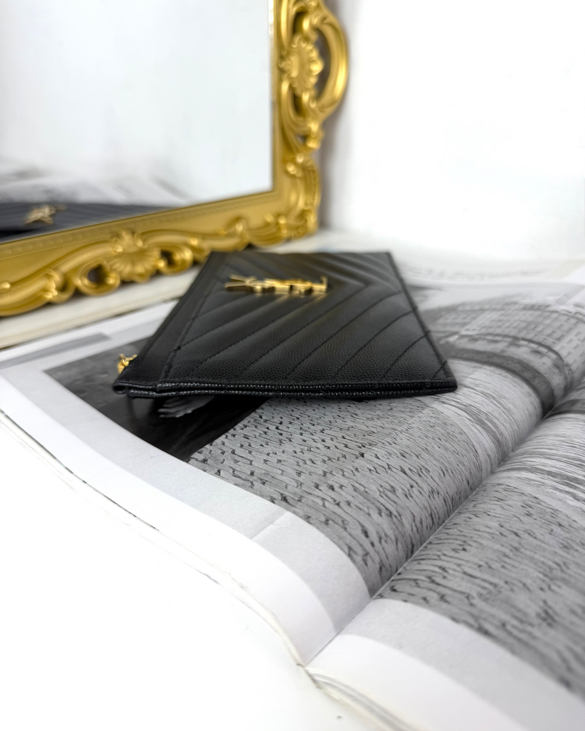 Saint Laurent Monogram Bill Pouch - View 4