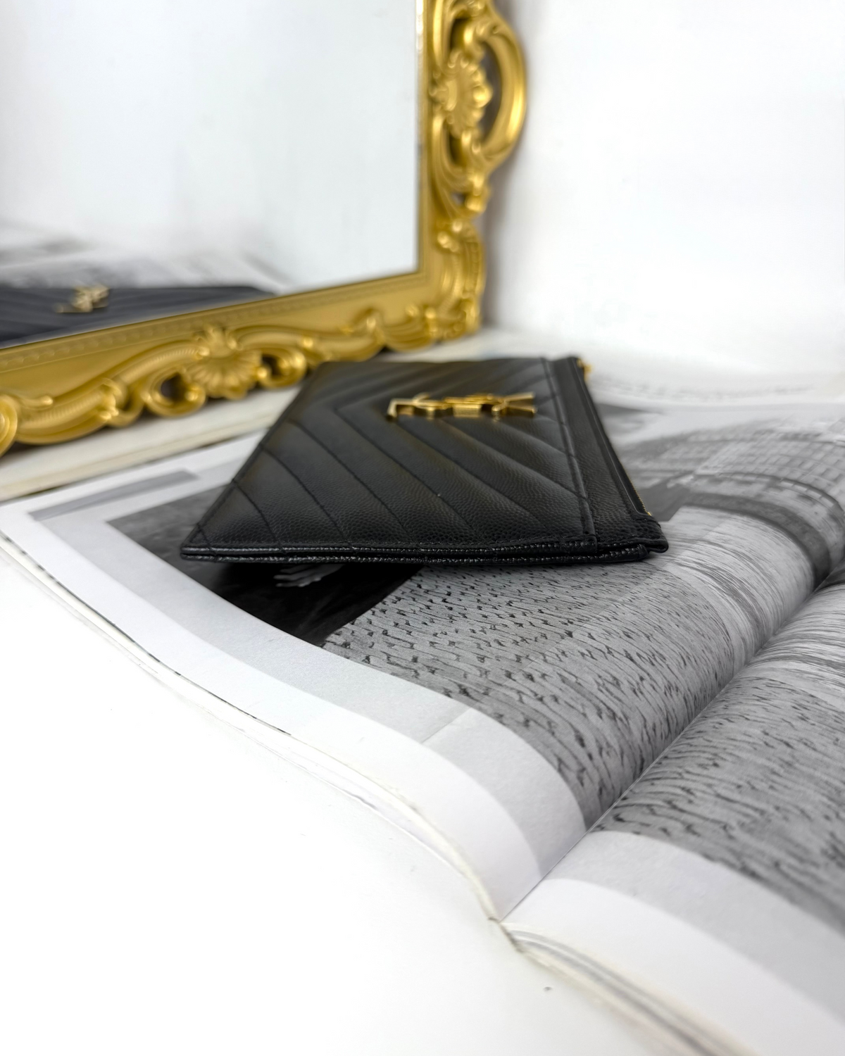Saint Laurent Monogram Bill Pouch - View 3
