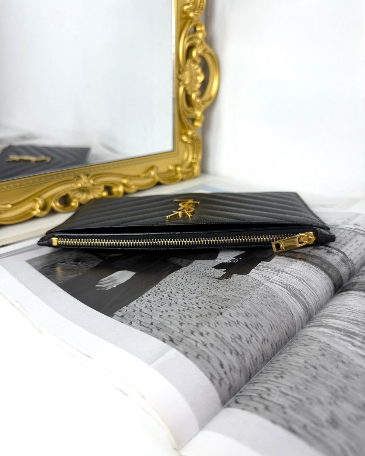 Saint Laurent Monogram Bill Pouch - View 6