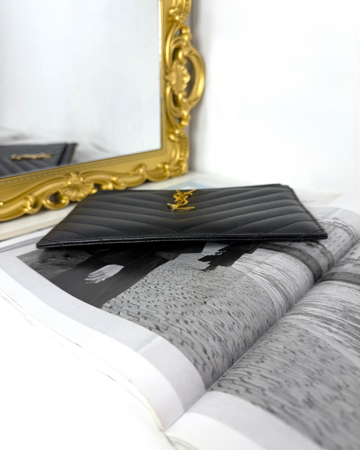 Saint Laurent Monogram Bill Pouch - View 5