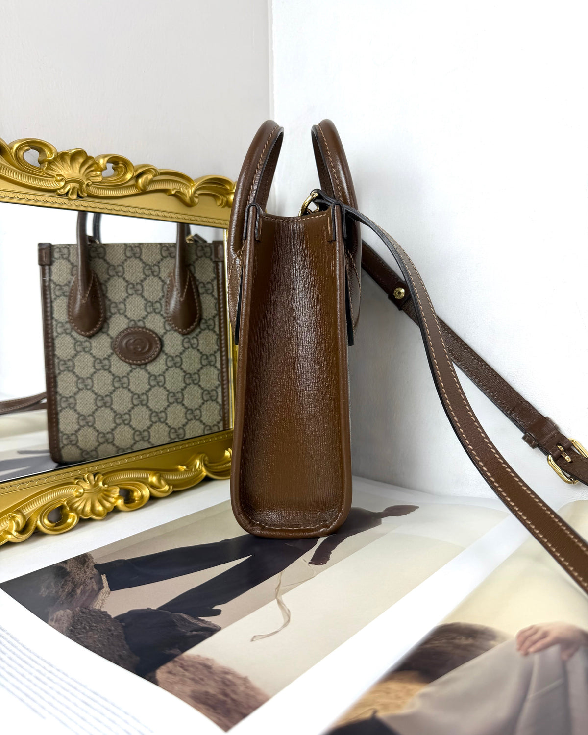Gucci Interlocking G Mini Tote Bag - View 3