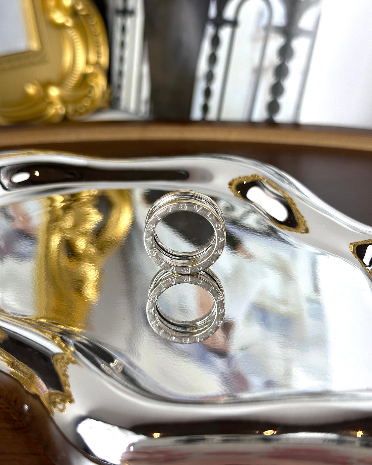 Bvlgari B.zero1 3-Band Ring - Silver, White Gold - View 2