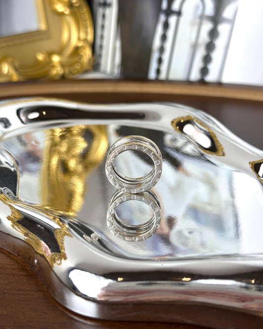 Bvlgari B.zero1 3-Band Ring - Silver, White Gold - View 1