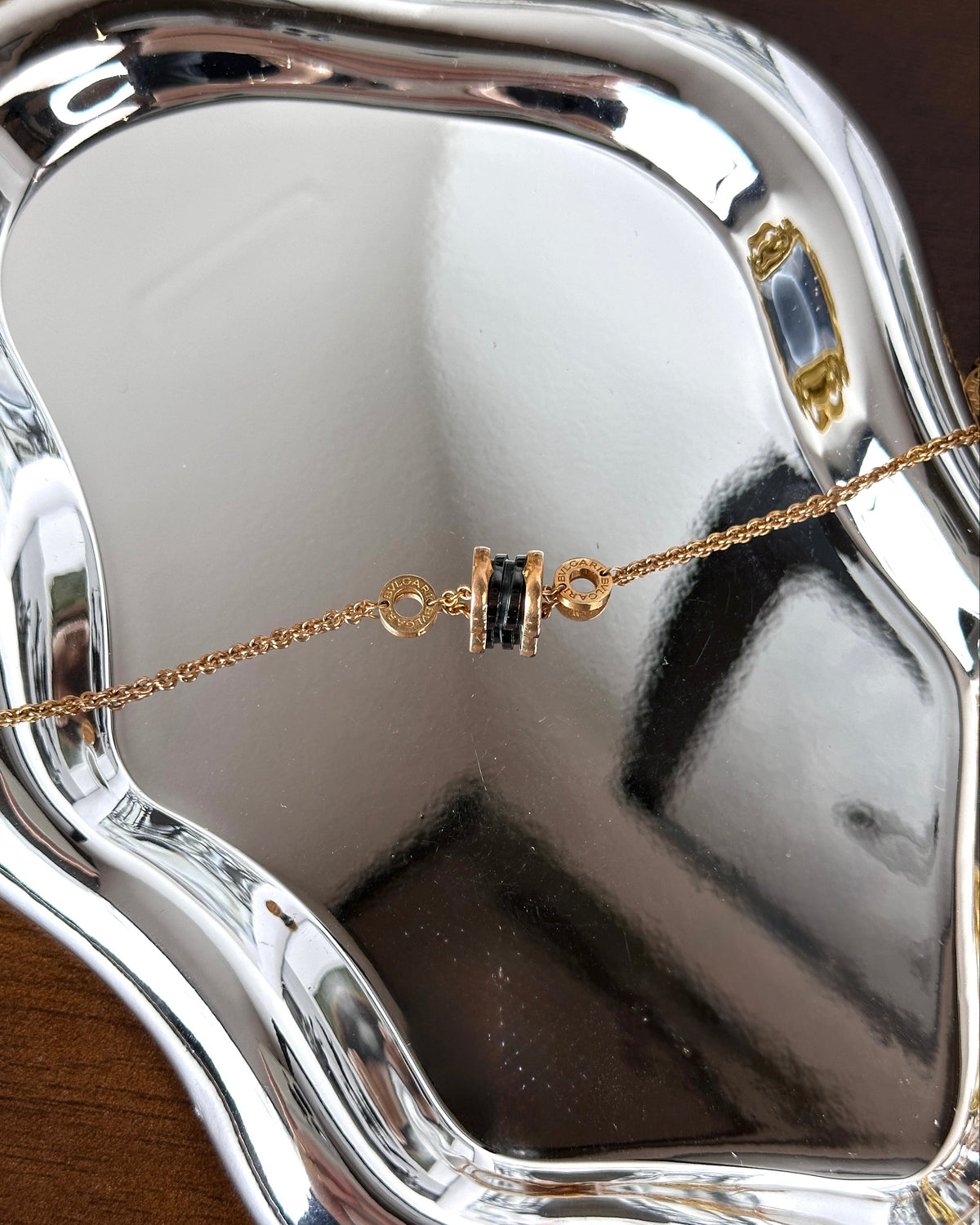 Bvlgari B.zero1 Bracelet - Rose Gold And Black - View 2