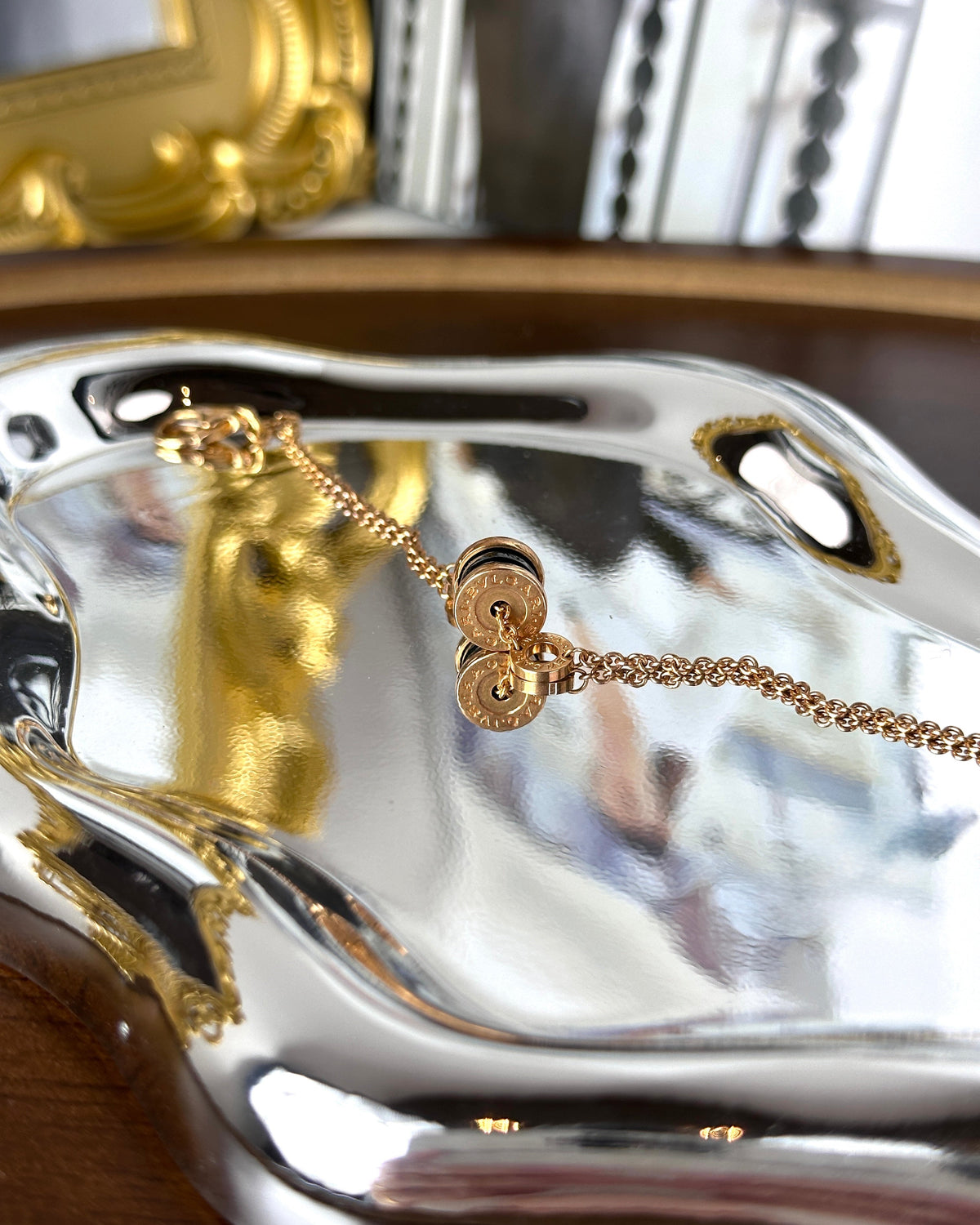 Bvlgari B.zero1 Bracelet - Rose Gold And Black - View 1