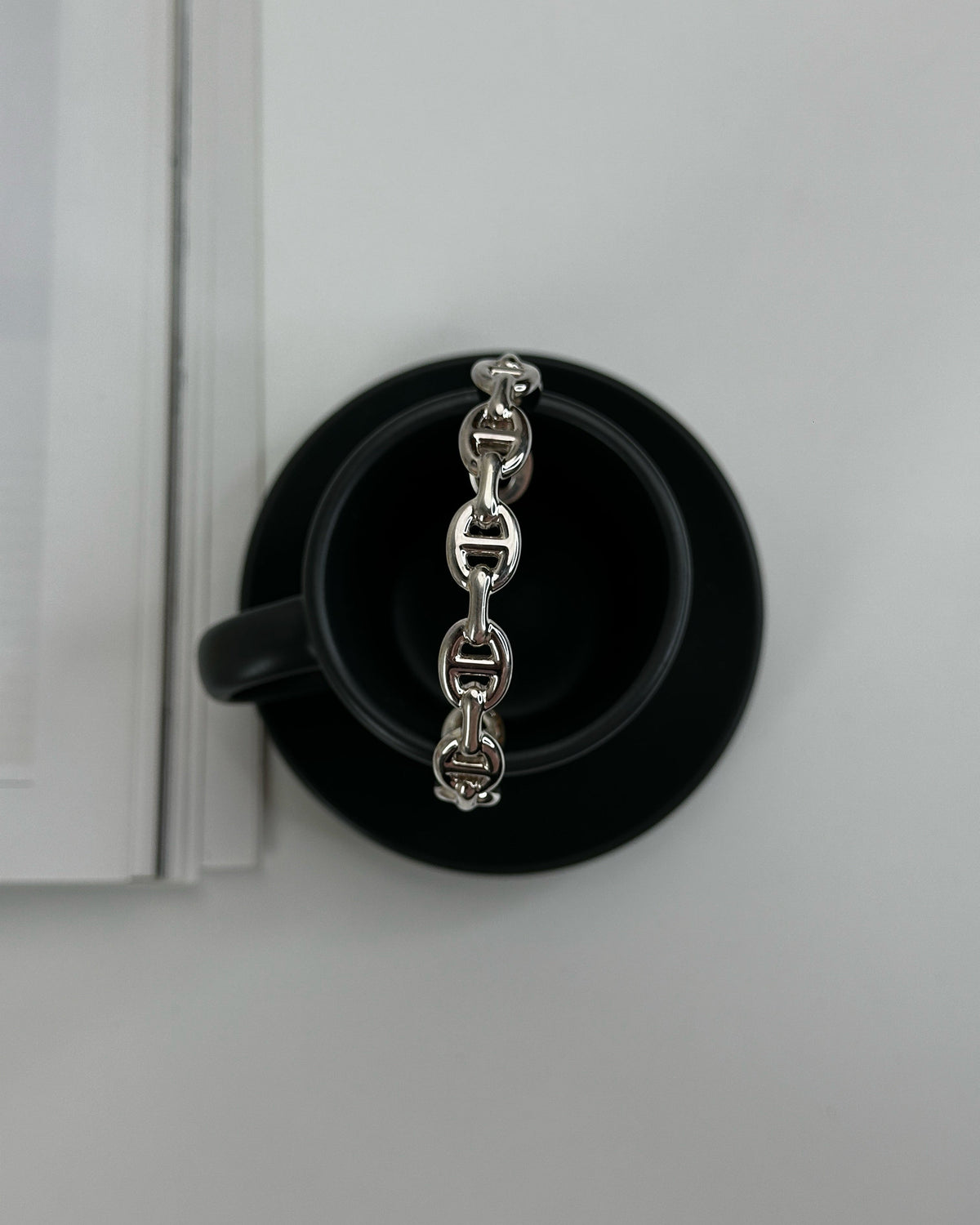 Hermès Chaine d'Ancre Enchaînée bracelet - Silver - View 3