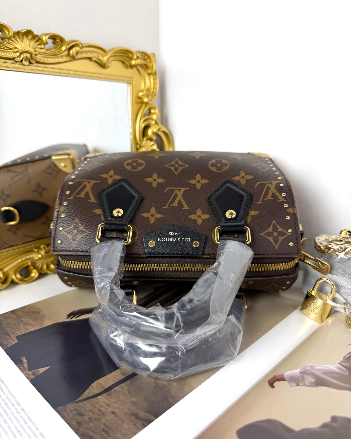 Louis Vuitton Speedy Trunk 20 - Monogram, Black - View 6