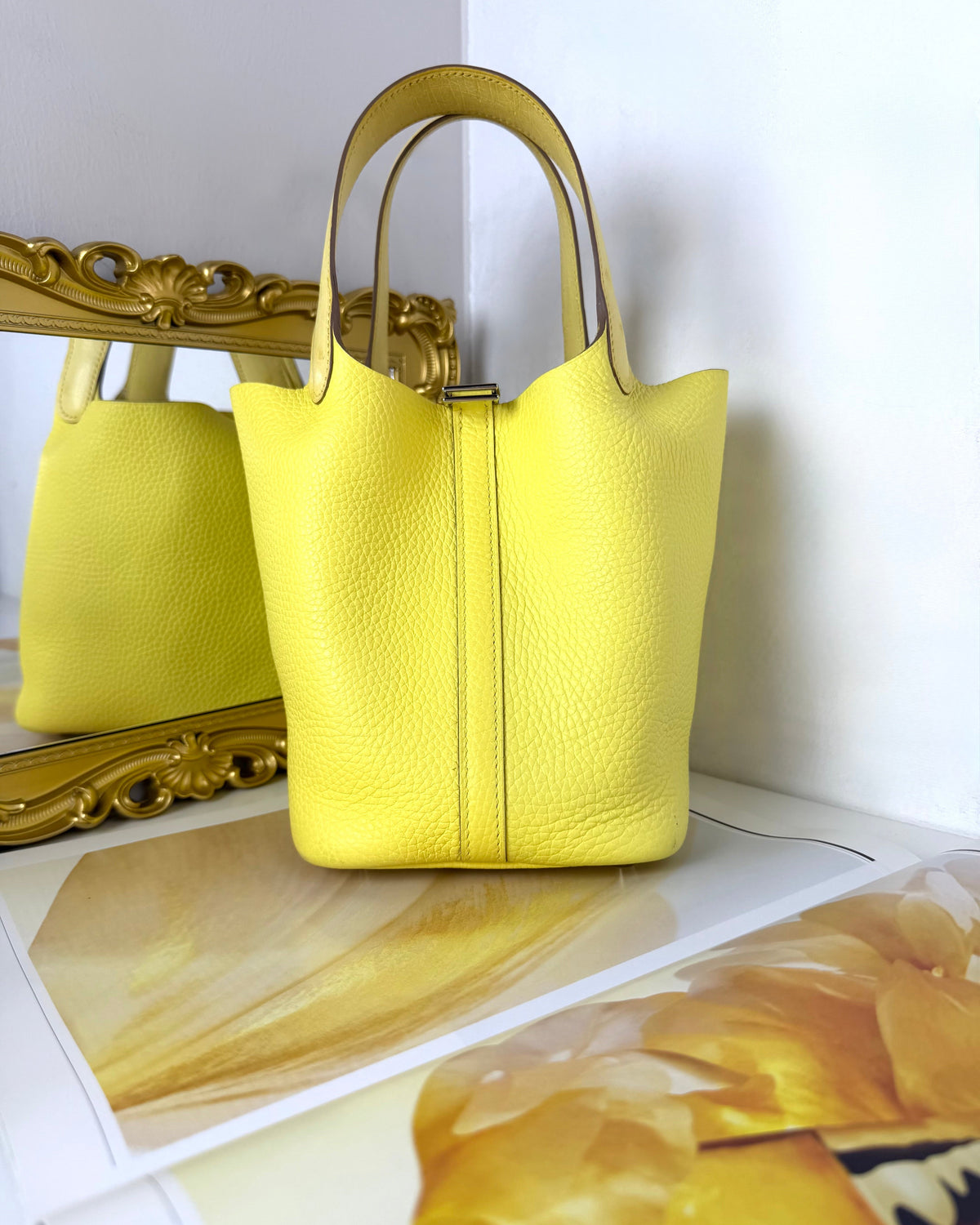 Hermès Picotin Lock 18 Touch Bag - Jaune Citron (Lemon Yellow) - View 4