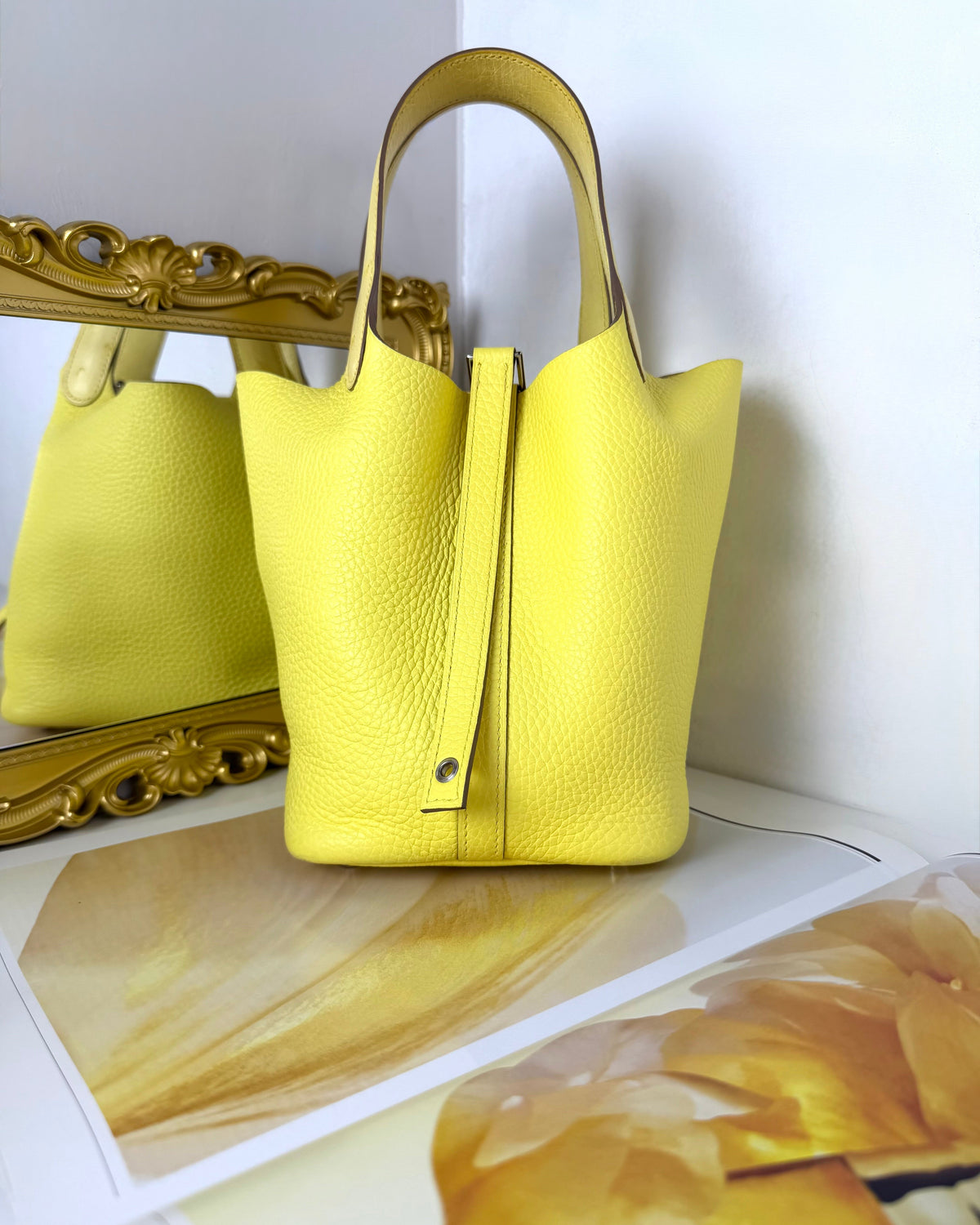 Hermès Picotin Lock 18 Touch Bag - Jaune Citron (Lemon Yellow) - View 3