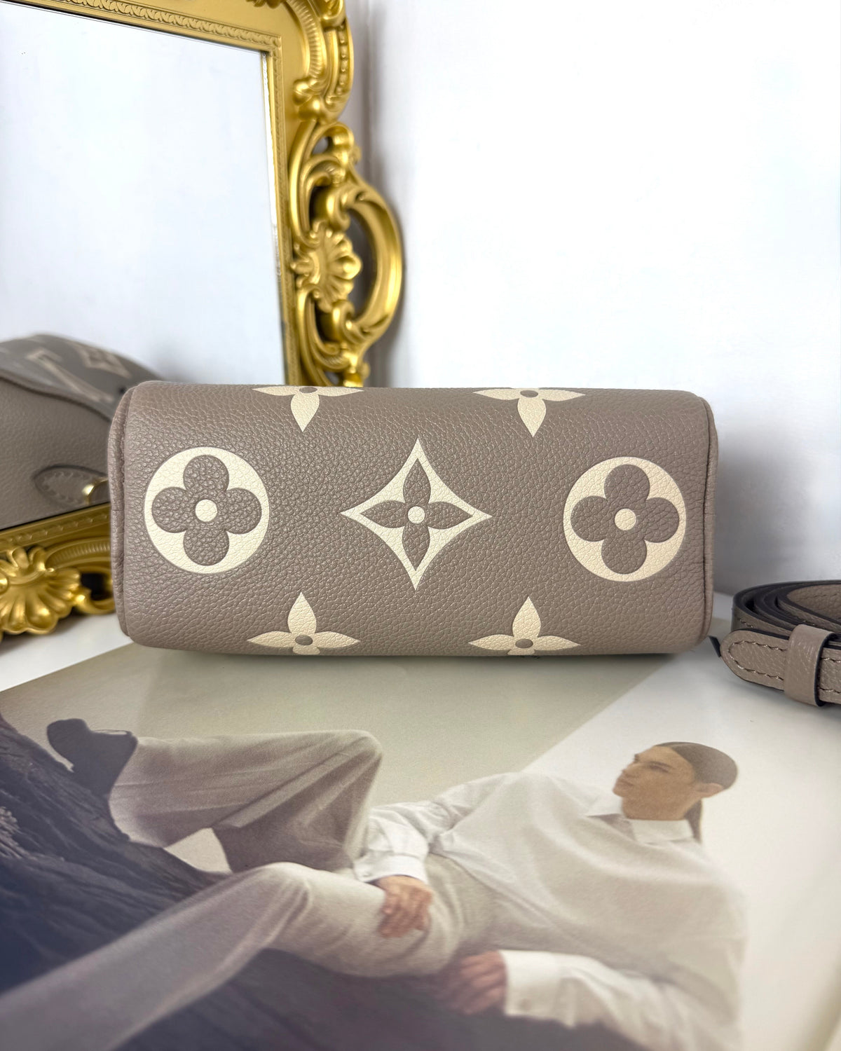 Louis Vuitton Nano Speedy Bag - Tourterelle Grey - View 5