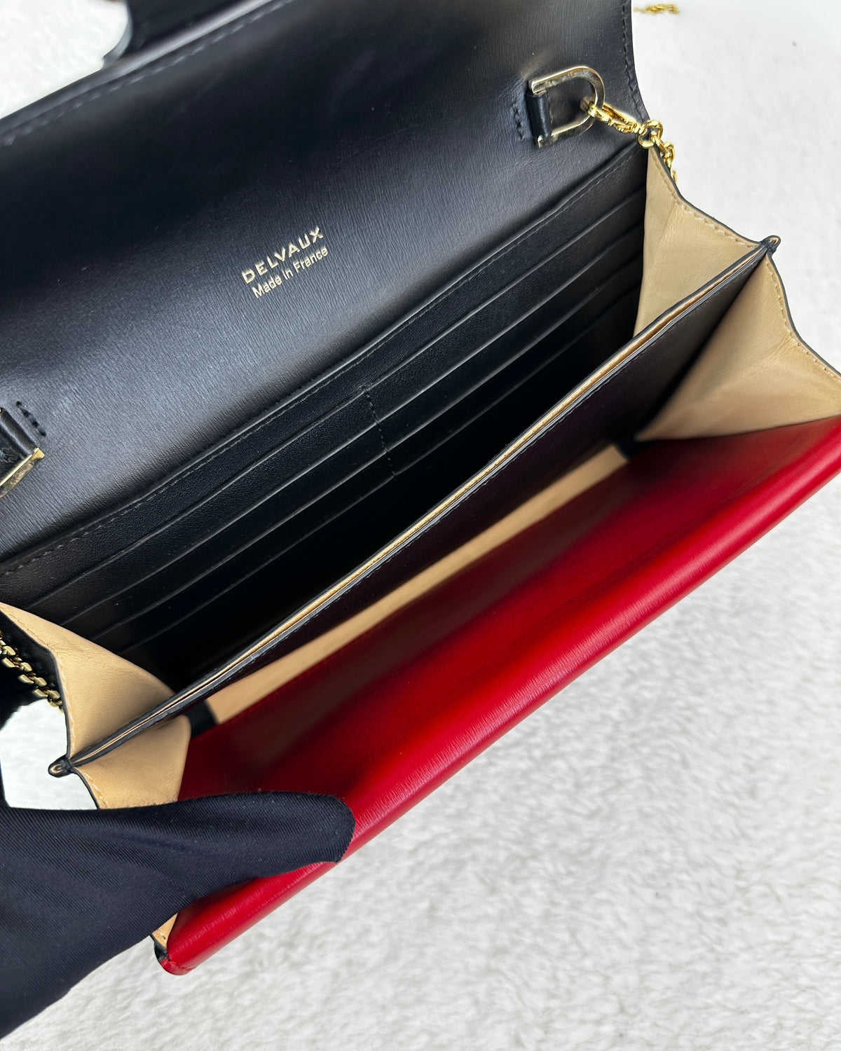Delvaux Brillant Bag - Black And Red - View 6