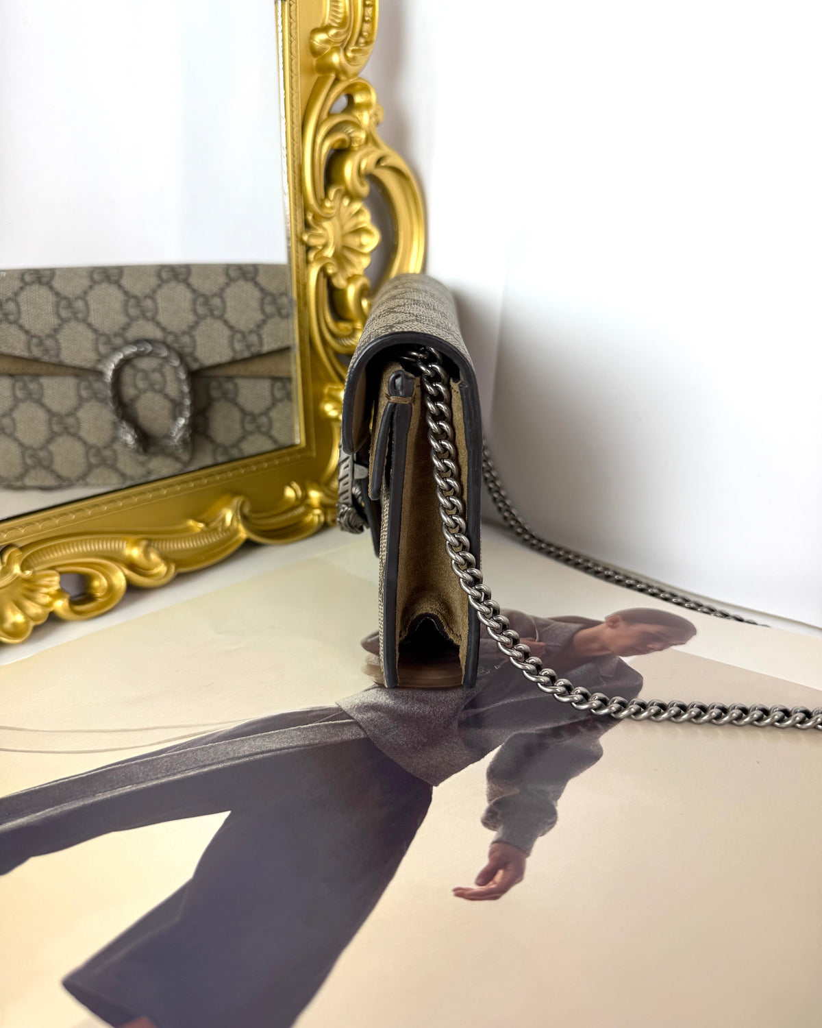 Gucci Dionysus GG Supreme Super Mini Bag - View 3