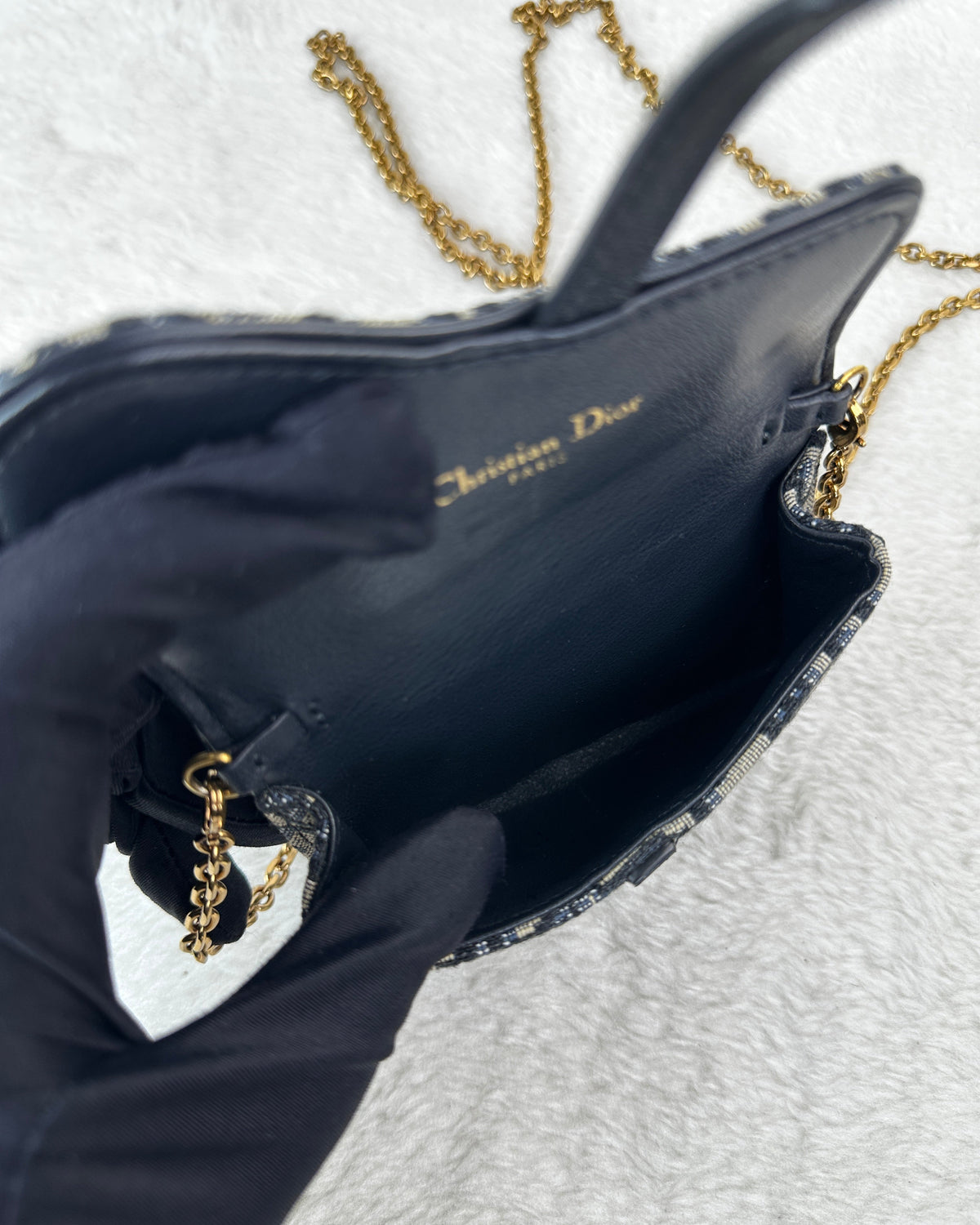 Dior Saddle Nano Pouch - Blue - View 6