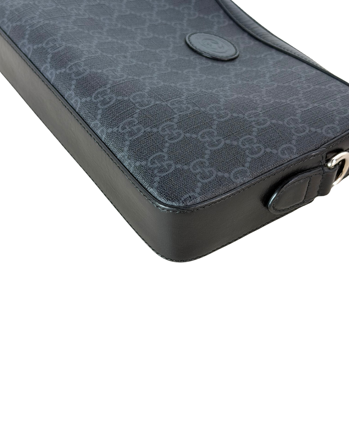 Gucci Interlocking G Shoulder Bag - Black, Grey - View 7