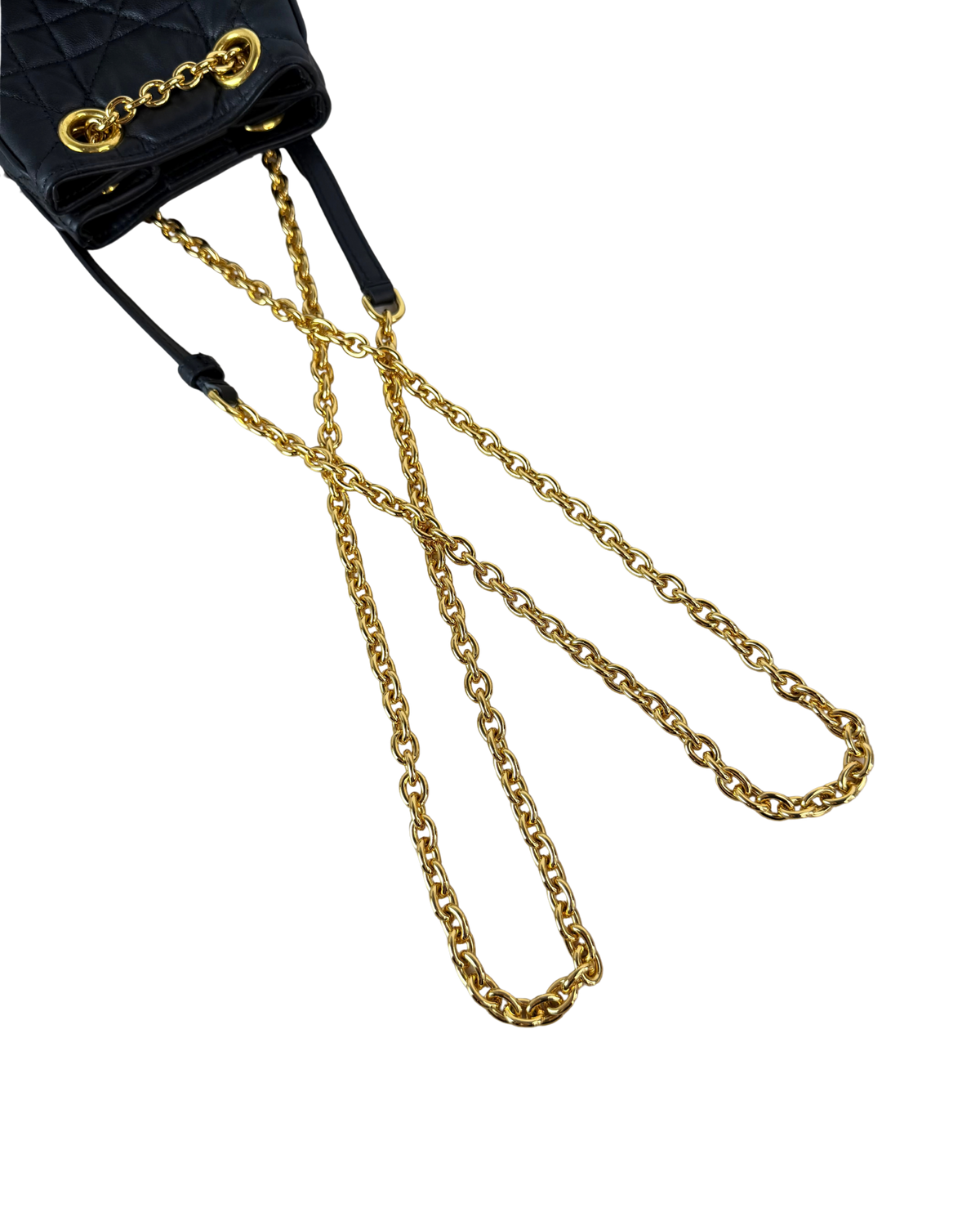 Dior Caro Multicarry Backpack with Chain - Black - View 11