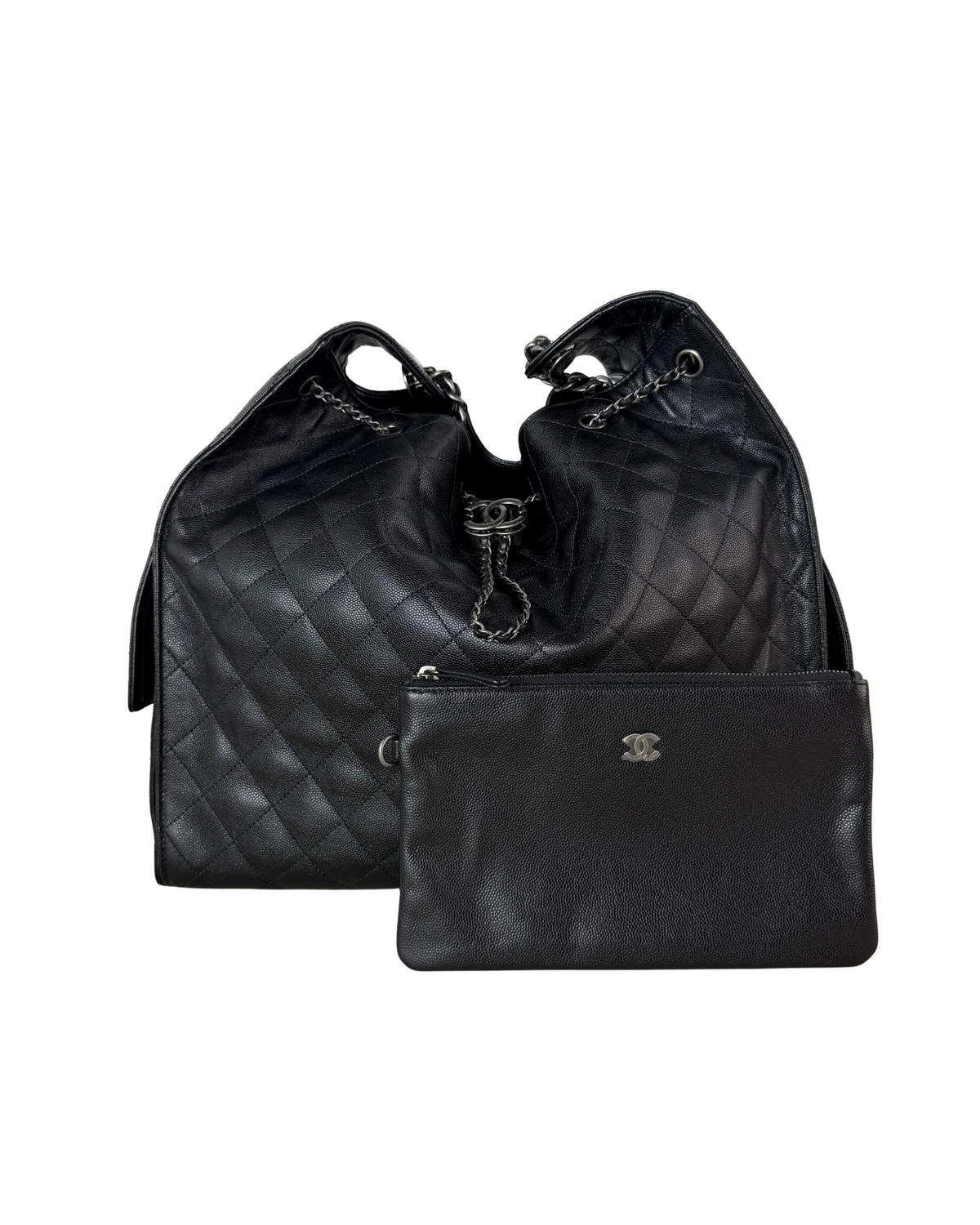 Chanel 25 Large Handbag - Black - View 1