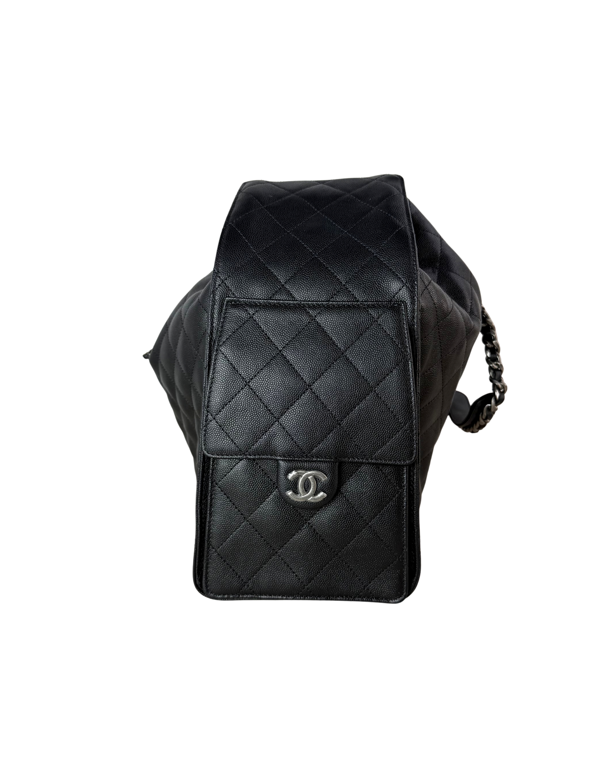 Chanel 25 Large Handbag - Black - View 5