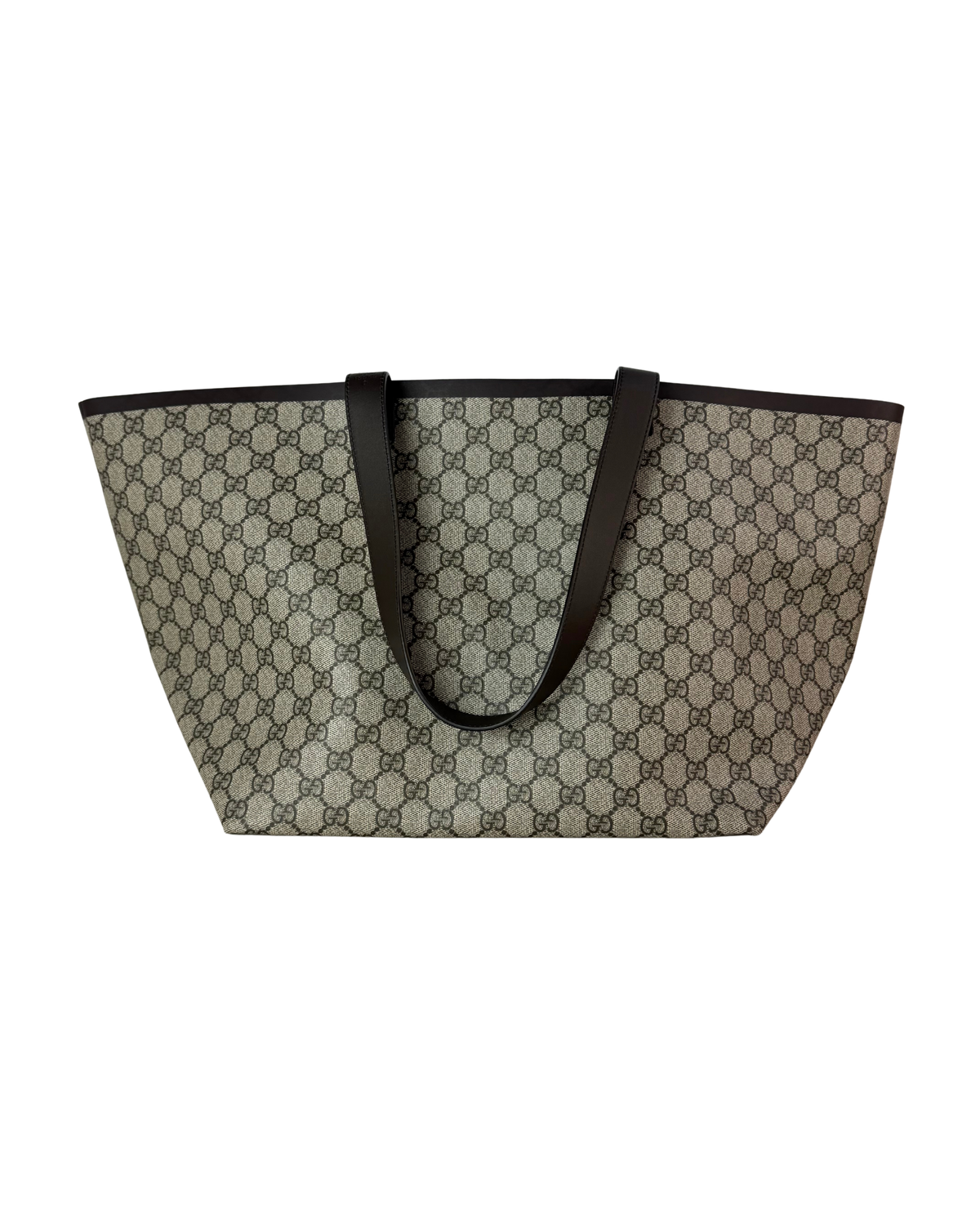 Gucci Giglio Large Tote Bag - Beige And Dark Brown - View 2