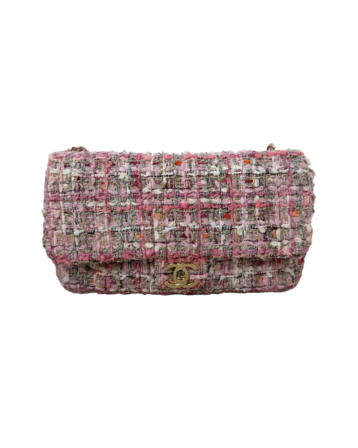 Chanel Classic Mini Rectangular Flap Bag - Pink, Beige, Orange, Ecru - View 1