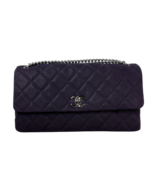 Chanel Lady Pearly Flap Bag - Dark Purple - View 1