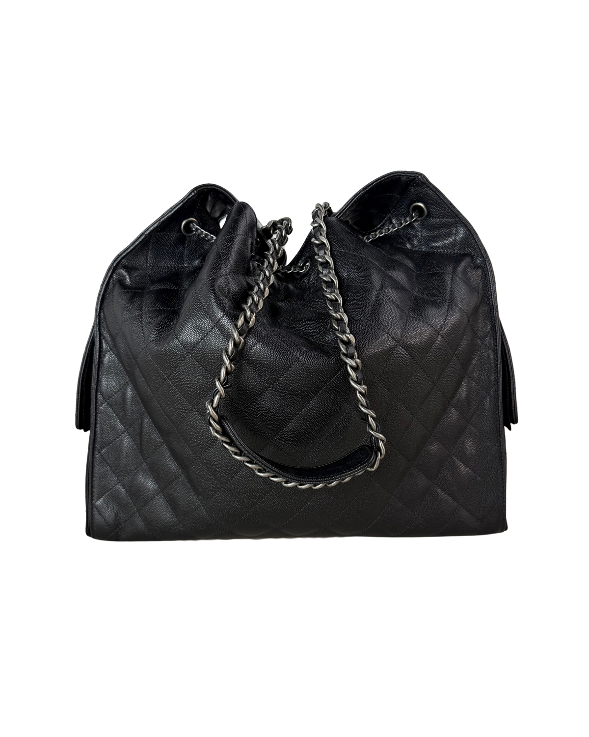Chanel 25 Large Handbag - Black - View 3