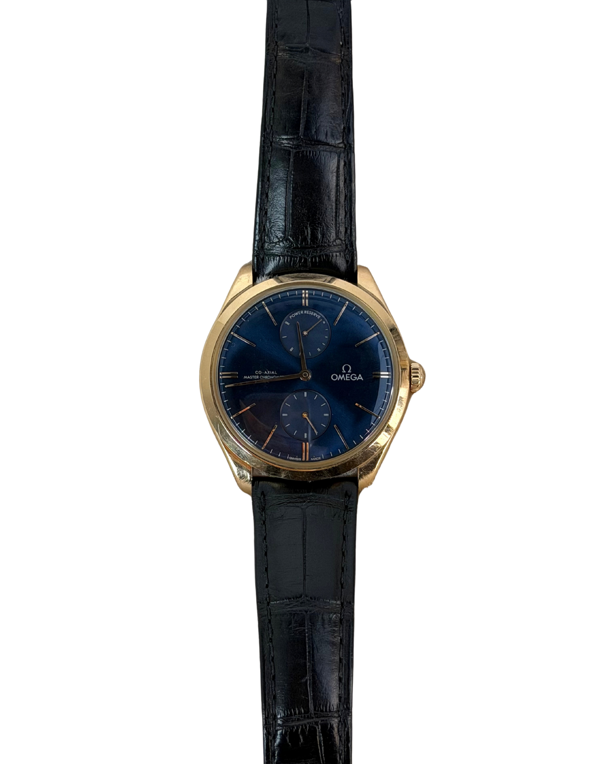 Omega De Ville Trésor 40mm 435.53.40.22.03.001 Watch - Blue Dial - View 1