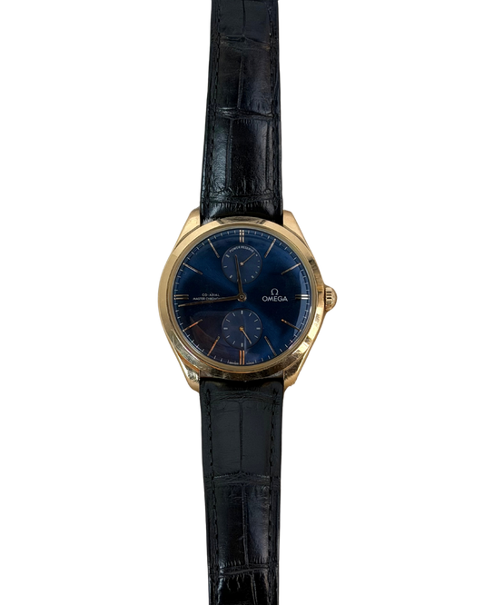 Omega De Ville Trésor 40mm 435.53.40.22.03.001 Watch - Blue Dial - View 1