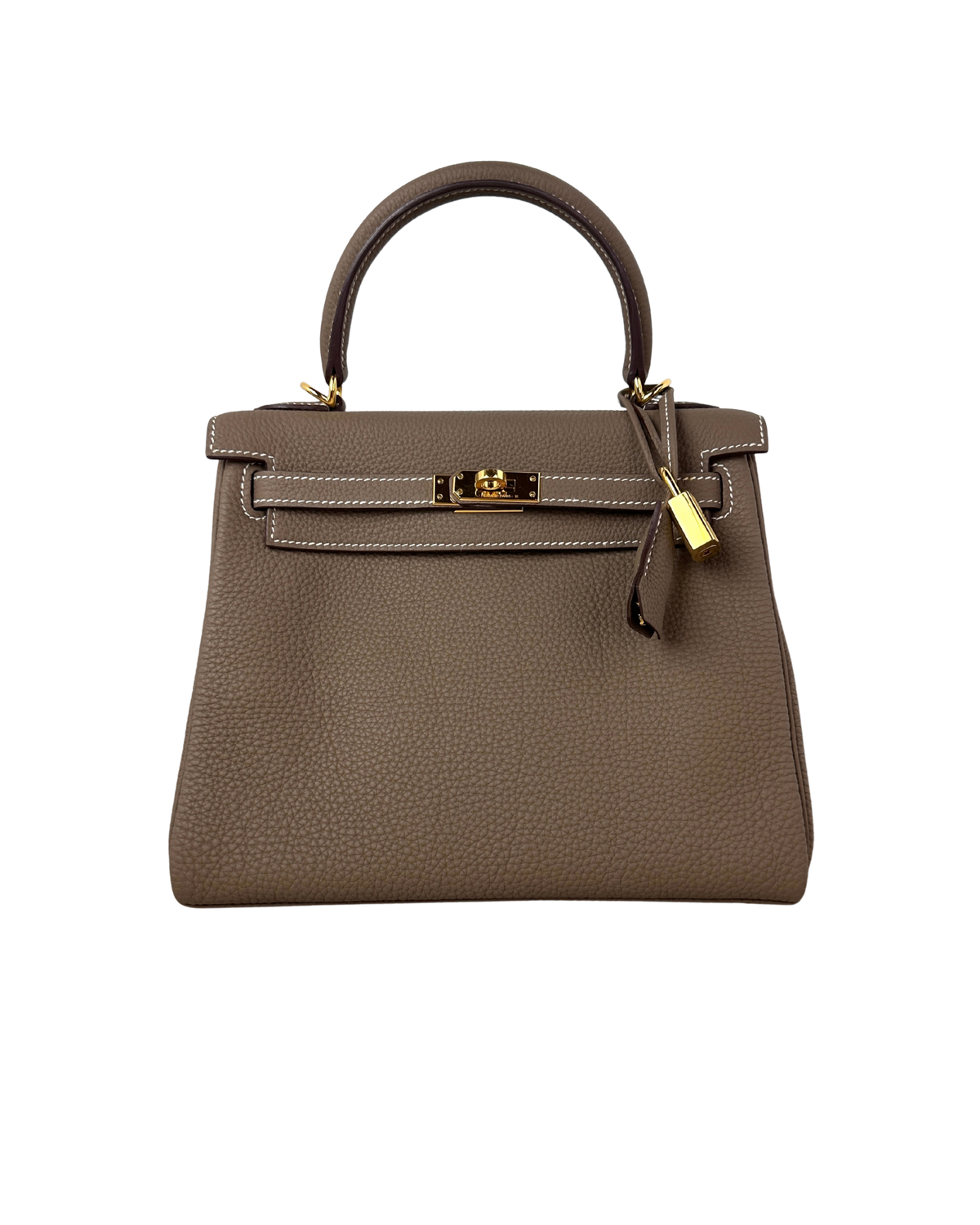 Hermès Kelly 25 Retourné Bag - Étoupe, Gold Hardware - View 1