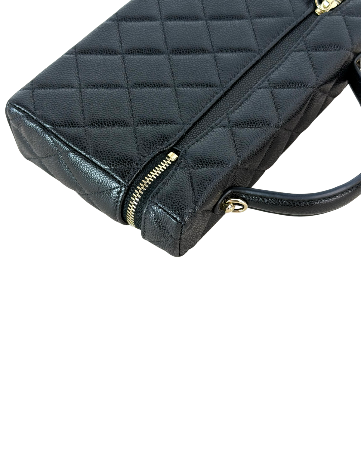 Chanel Top Handle Slim Vanity with Chain Bag - Black, Gold-Tone Hardware - View 14