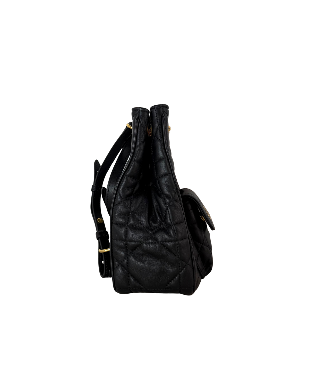 Dior Caro Multicarry Backpack with Chain - Black - View 4