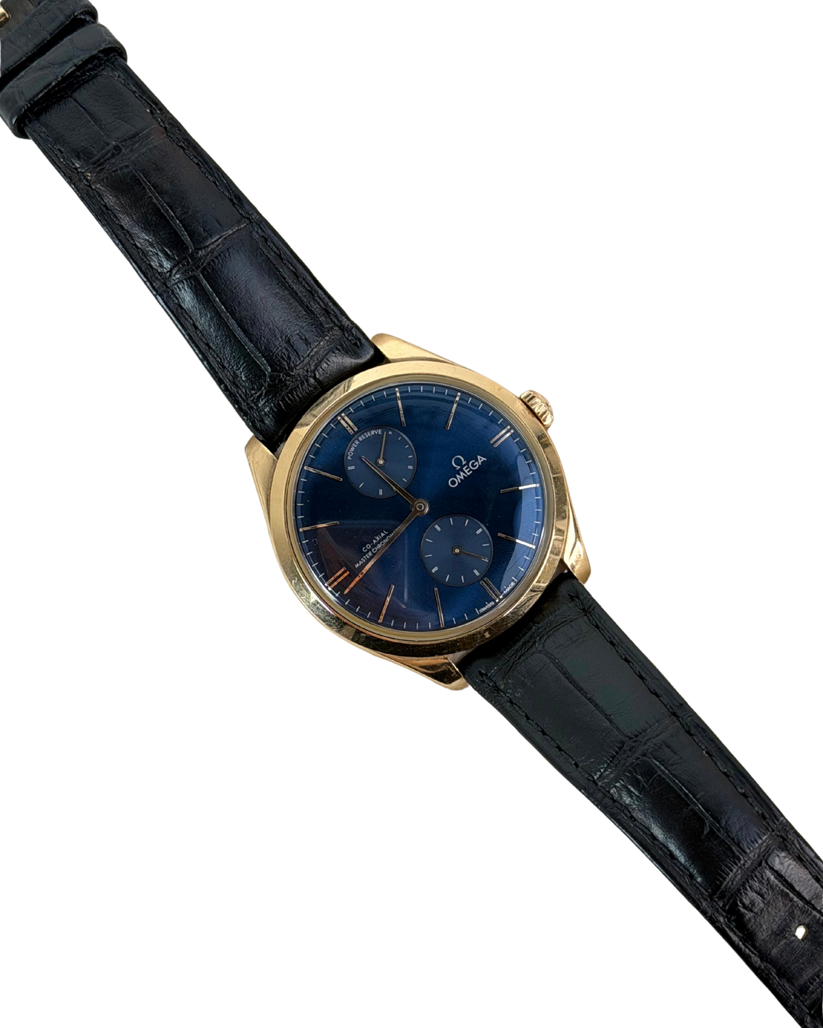 Omega De Ville Trésor 40mm 435.53.40.22.03.001 Watch - Blue Dial - View 2