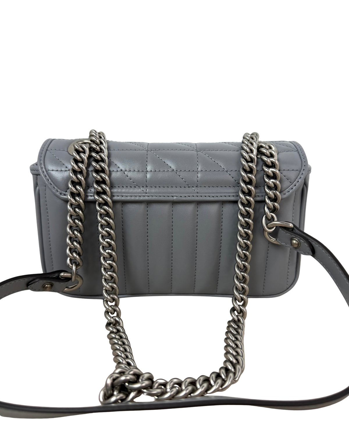 Gucci GG Marmont Shoulder Bag - Light Grey - View 2