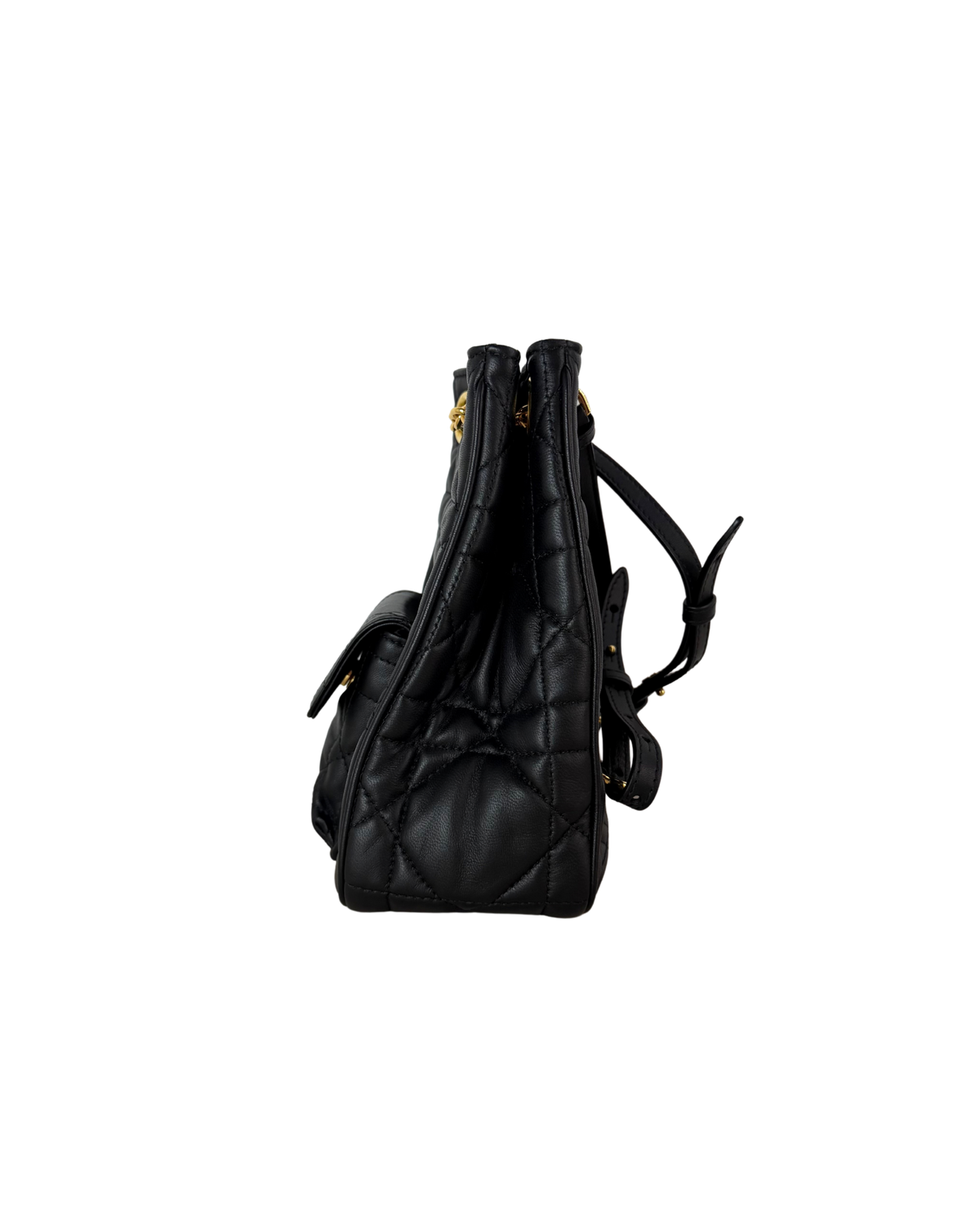 Dior Caro Multicarry Backpack with Chain - Black - View 3