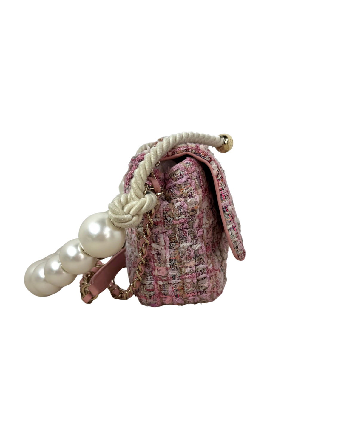 Chanel Classic Mini Rectangular Flap Bag - Pink, Beige, Orange, Ecru - View 4