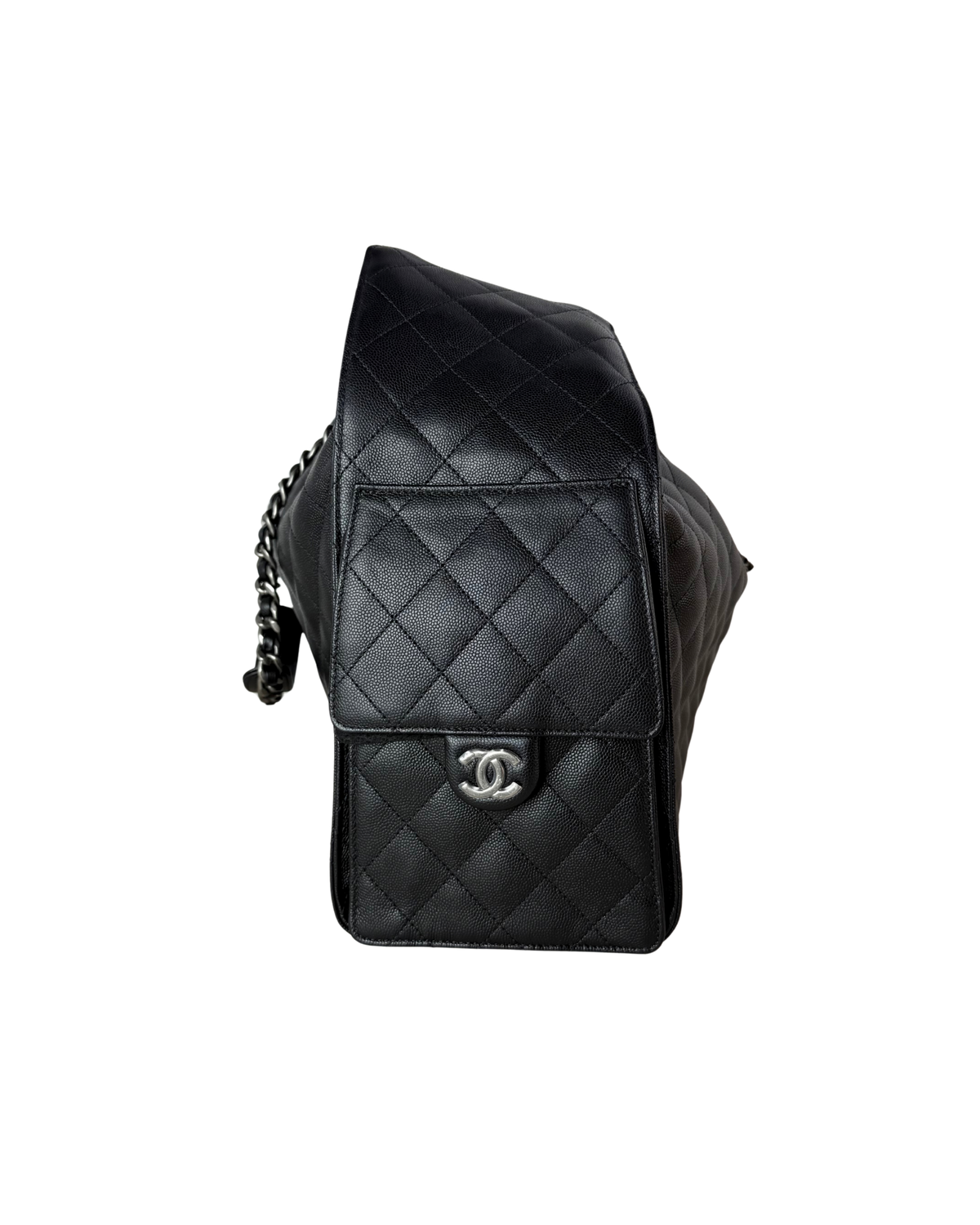 Chanel 25 Large Handbag - Black - View 4