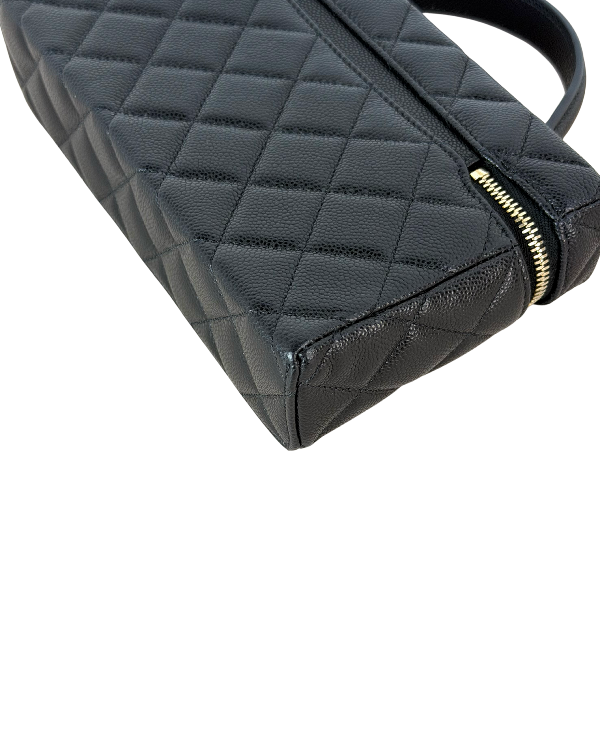 Chanel Top Handle Slim Vanity with Chain Bag - Black, Gold-Tone Hardware - View 13