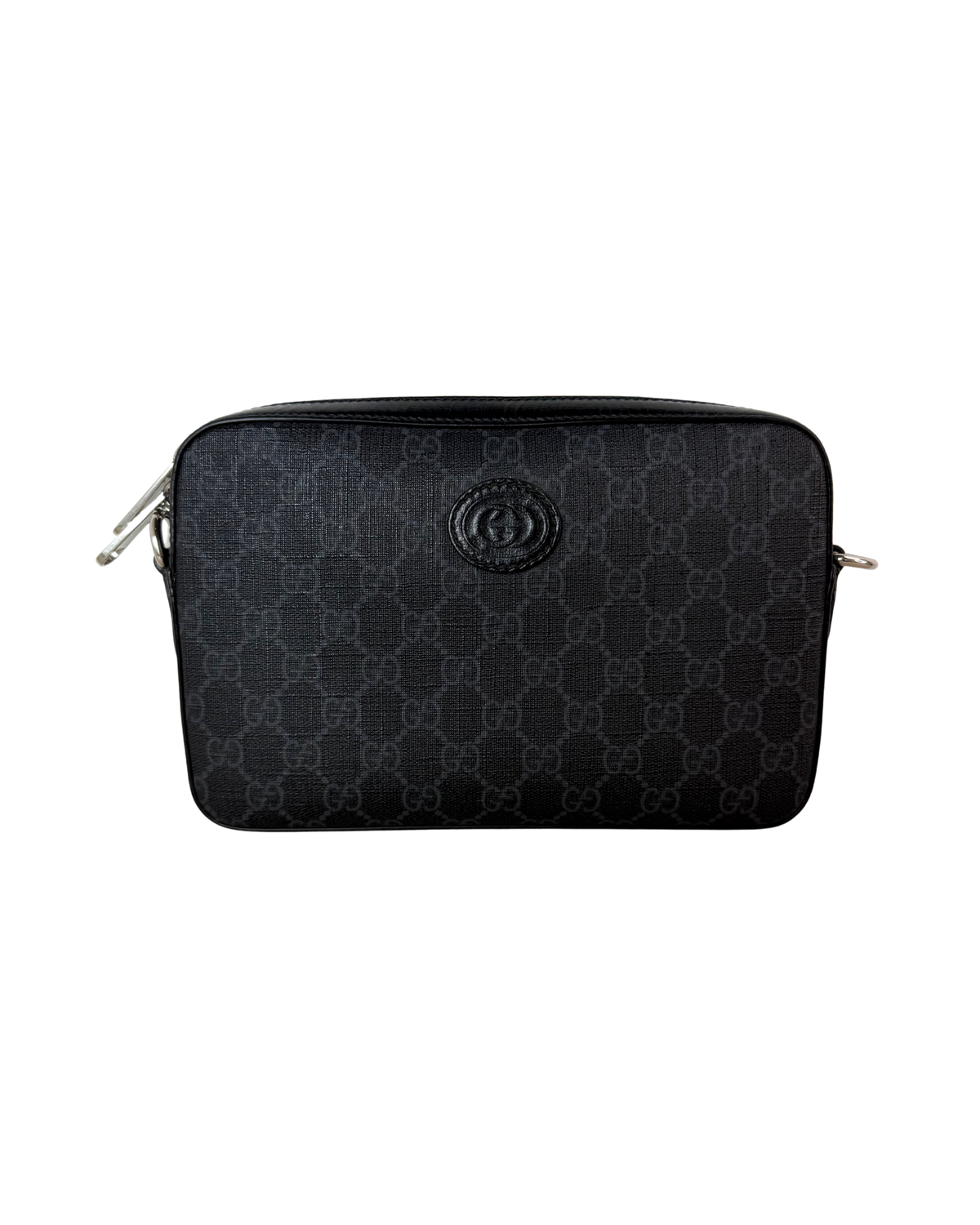 Gucci Interlocking G Shoulder Bag - Black, Grey - View 1
