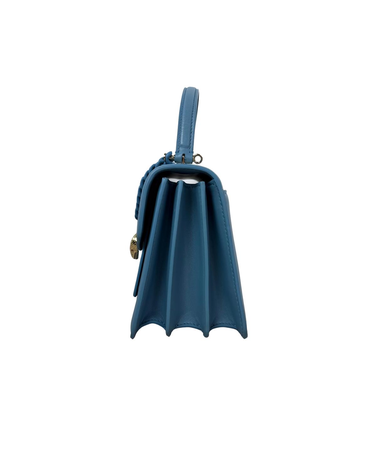 Bvlgari Serpenti Forever Maxi Chain Small Top Handle Bag - Niagara Sapphire - View 3