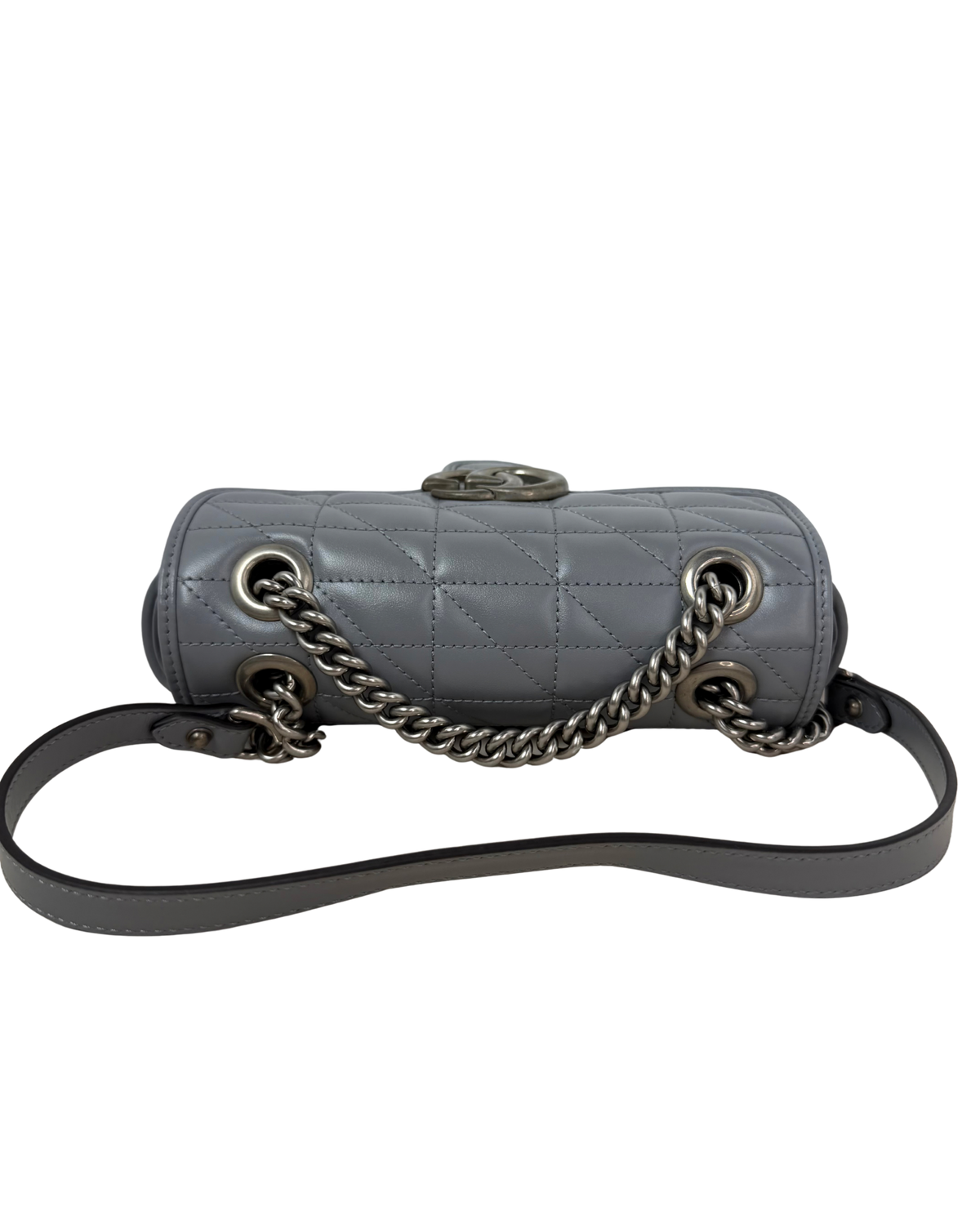 Gucci GG Marmont Shoulder Bag - Light Grey - View 6