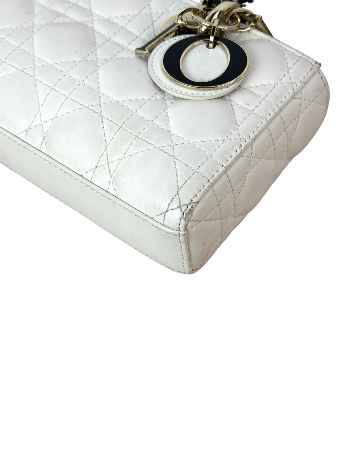 Dior Lady D-Joy Bag - Two-Tone Latte And Black - View 9