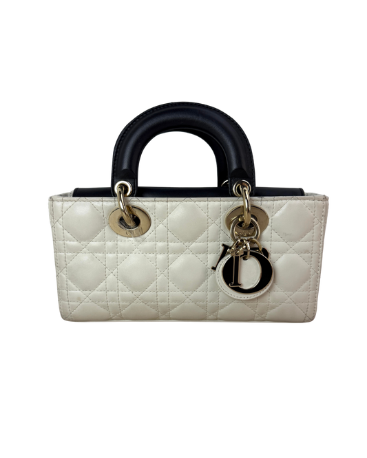 Dior Lady D-Joy Bag - Two-Tone Latte And Black - View 1