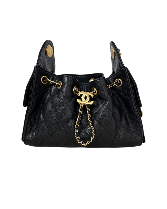 Chanel 25 Mini Handbag - Black - View 1