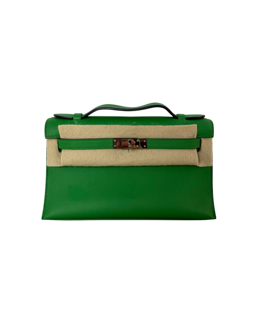 Hermès Kelly Pochette - Vert Yucca - View 1