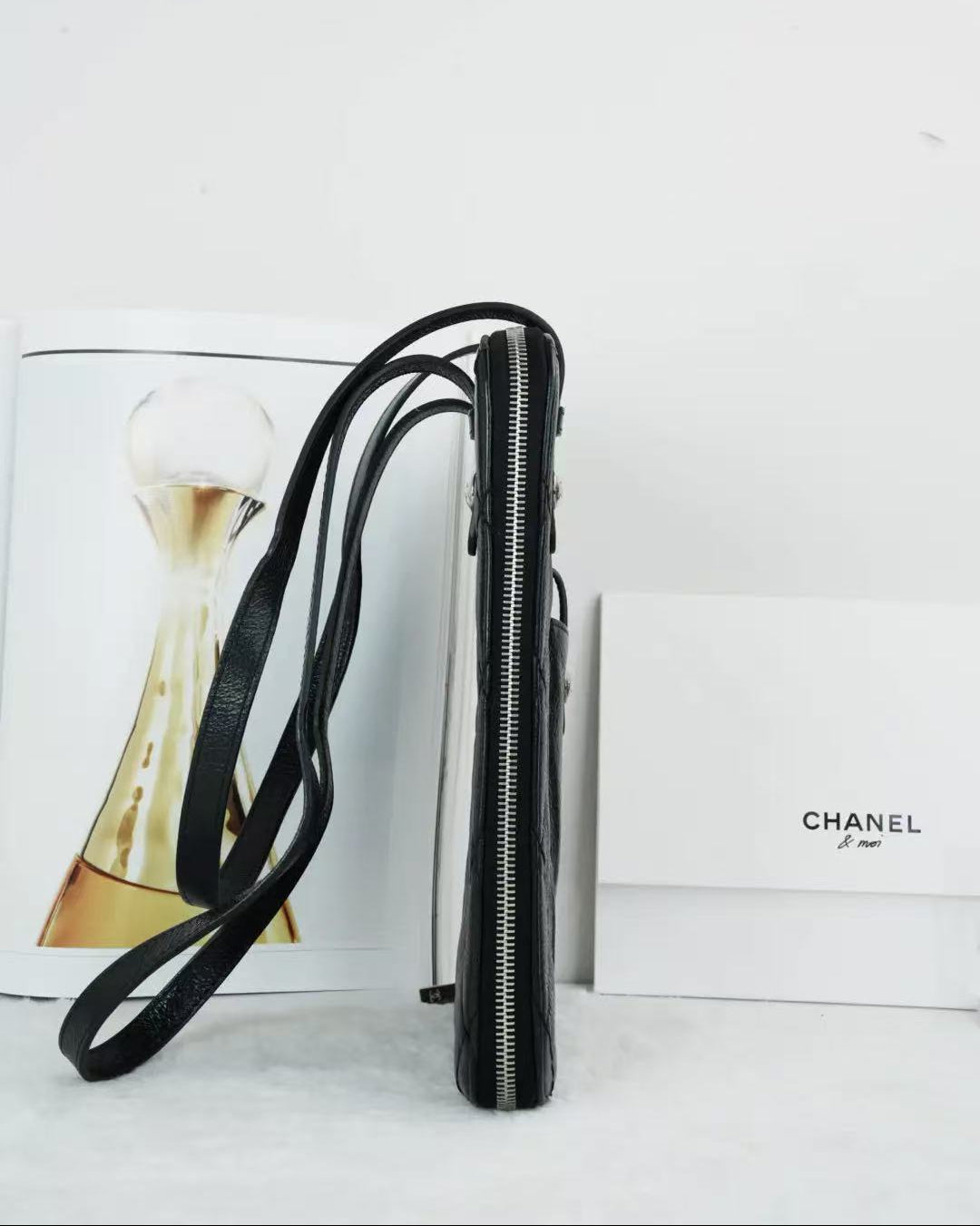 Chanel Matelasse Quilted Leather Tablet Case - Black - View 3