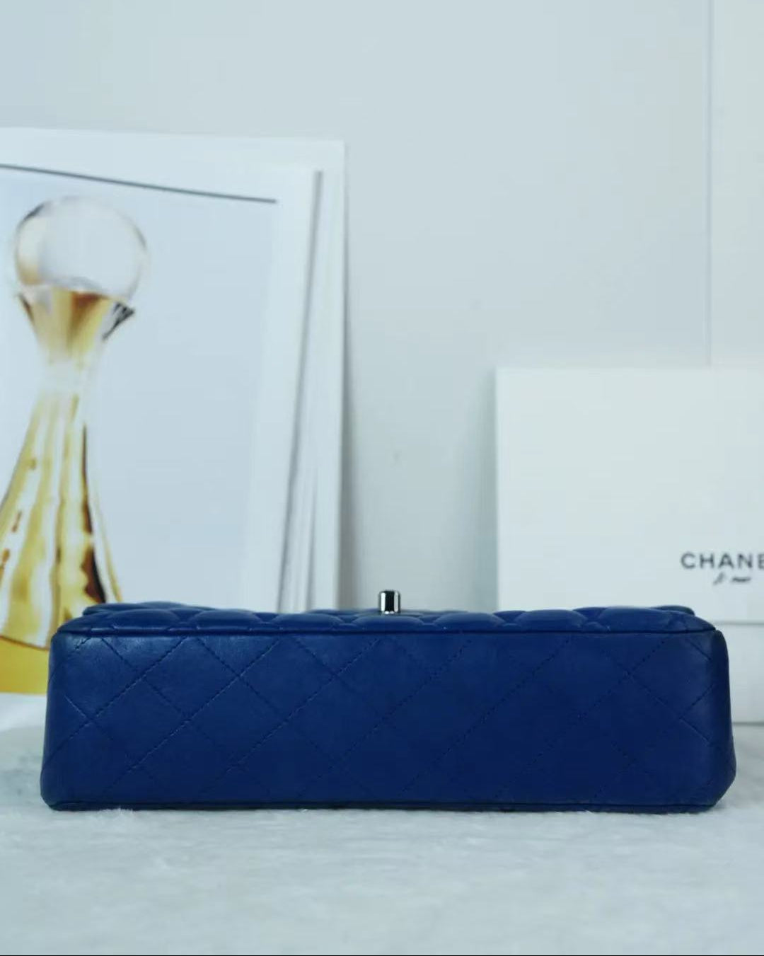 Chanel Classic Flap Medium Bag - Blue - View 5